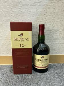 [APS 9156]1 jpy ~ red breast 12 year single pot stay ru Irish whisky RED BREAST 700ml 40% not yet . plug present condition goods 