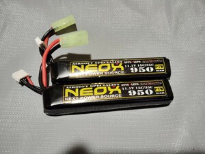 lipo аккумулятор 11.1v NEOX производства ARP556 PTWtorepon2 шт. комплект страйкбол SYSTEMA Tamiya коннектор 