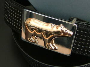 1.5万 新品 ジャックニクラウス Jack Nicklaus ゴールデンベア Golden Bear メンズ ベルト 本革 ブラック 117cm