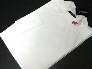 1.1万 新品 ジャックニクラウス Jack Nicklaus メンズ L Tシャツ 長袖 ハイネック ストレッチ 日本製 ホワイト 送料無料