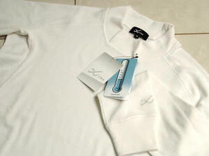 新品 CW-X メンズ M 長袖 Tシャツ ハイネック 機能素材 COOLMAX ホワイト 送料無料 071