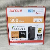 未使用 BUFFALO AirStation バッファロー 無線LAN親機 Wi-Fiルーター WSR-300HP Wi-Fi規格値 300Mbps