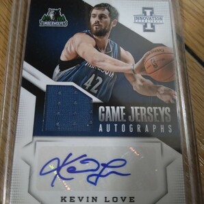 Kevin Love 13-14 Innovation Game Jerseys Autographs 25枚限定の画像1