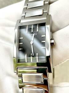  редкость прекрасный товар 1 иен старт! Hermes HERMES тандем TA1.710 черный знак мужские наручные часы кварц с коробкой поиск Cartier 