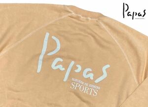  free shipping new goods tag attaching [ standard BIG Logo back print ] hanging braided easy sweatshirt Papas Papas