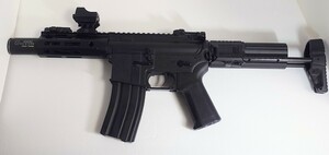 S＆T M4 URX4 M-LOK チャレンジャーライン G3 電動ガン 初速91 EG30000モーター VF9−STK−QRSE バッテリー、マガジン、ドットサイト