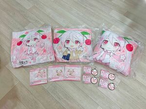 桜ミク　一番くじ　クッション　アクリルスタンド　ラバーチャーム