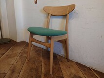 リプロダクト Hans J.Wegner ハンスJ.ウェグナー CH30　ダイニングチェア グリーン A/ジェネリック品 北欧スタイル モダン 店舗什器_画像2