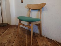 リプロダクト Hans J.Wegner ハンスJ.ウェグナー CH30　ダイニングチェア グリーン A/ジェネリック品 北欧スタイル モダン 店舗什器_画像1