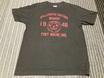 日本製 ウエアハウス ダブルワークス Tシャツ サイズ M 38 - 40 ハロウィン コスチューム ひび割れ ラバー プリント L コットン 100%_画像1