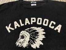 日本製 WAREHOUSE ウエアハウス 40 42 L XL ダブルワークス ひび割れ ラバー プリント Tシャツ ビンテージ KALAPOOCA YMCA 両面プリント_画像3