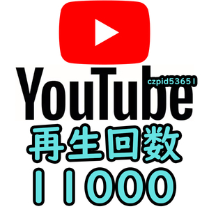 【収益化可能】Youtube 再生回数 11000回 減少生涯保証 収益化可能 操作不要 URLのみでOK / ユーチューブ 再生数 視聴回数 