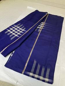  мелкий рисунок натуральный шелк одиночный ... колонка синий фиолетовый цвет земля кимоно японская одежда японский костюм кимоно ko-te переделка окраска изменение античный retro костюм смешанный ассортимент магазин высококлассный 
