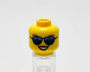 【新品未使用】レゴ　LEGO　ミニフィグ　ヘッド　頭　85　サングラス　女性