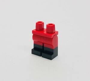 【新品未使用】レゴ　LEGO　ミニフィグ　レッグ　足　脚　レッド　ブラック