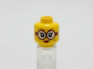 【新品未使用】レゴ　LEGO　ミニフィグ　ヘッド　頭　21 眼鏡　赤　レッド　ほくろ