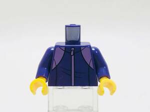 【新品未使用】レゴ　LEGO　ミニフィグ　トルソー　ボディ　125 ジャージ　ジップ　パープル　紫