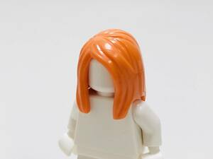 【新品未使用】レゴ　LEGO　ミニフィグ　ヘア　ヘアー　ロング　オレンジ