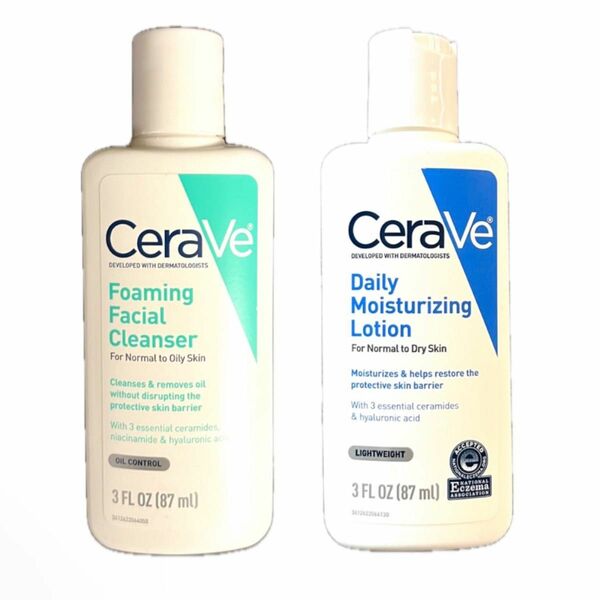 CeraVe Foaming Facial Cleanser Moisturizing Lotion