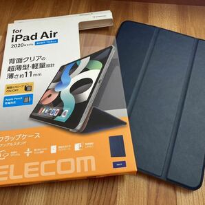 ELECOM エレコムTB-A20MWVNV NAVY ネイビー iPad Air フラップケース 2020年モデル 第4世代 10.9inch 2アングルスタンド 手帳型 カバー 紺