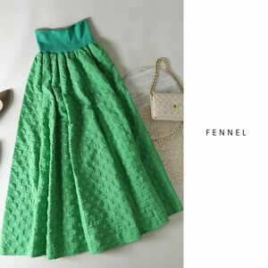 新品☆2.2万☆フェンネル FENNEL☆洗える ウエストリブポコポコフレアスカート フリーサイズ SCOTCLUB☆N-H 1886