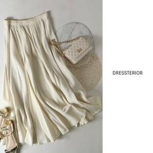 2万☆超美品☆ドレステリア DRESSTERIOR☆洗える イージーウェストナローフレアスカート 36サイズ 日本製☆A-O 2815