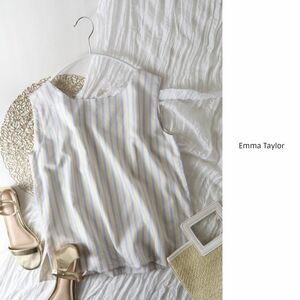 1.4万☆エマテイラー Emma Taylor☆洗える エマストライプタンクトップ ブラウス 36サイズ☆A-O 5350