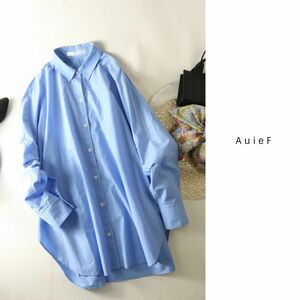 アウィーエフ AuieF☆洗える 綿100% ビックシルエットシャツ 38サイズ☆M-S 2433