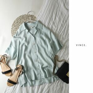  vi nsVINCE.*... silk short sleeves blouse XS size *M-B 3201
