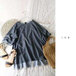 1.7 ten thousand * I si- Be ICB*li Opel company manufactured material *...Chambray Twill blouse 4 size *A-O 3436