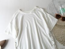 バーニーズ取扱/ラグ＆ボーン rag & bone☆洗える レースアップTEE XSサイズ☆E-M 5658_画像4