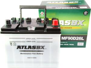 ATLASBX アトラス メンテナンスフリー バッテリー 90D26L 【 48D26L 55D26L 65D26L 75D26L 80D26L 85D26L 】互換 対応