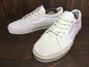 ★VANS バンズ US企画 SK8 Lo ローカット スケート 白×白 27.0cm 未使用検 スリッポン オールドスクール ハーフキャブ スニーカー