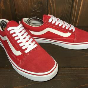 ★VANS バンズ 国内企画 OLD SKOOL オールドスクール UltraCush 赤×白 27.0ｃm Used 検 SK8 スリッポン ハーフキャブ スタイル36の画像6