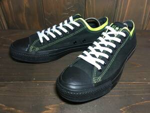 ★CONVERSE コンバース ALL STAR オールスター Lo 黒×黄 27.5cm Used 検 ローカット スケートボーディング チャック テイラー