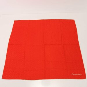 1 jpy # beautiful goods # Christian Dior # Toro ta- scarf Logo stole shawl red woman lady's EEE Z14-9