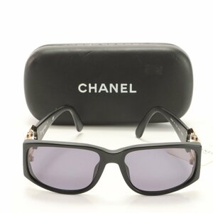 1 jpy # beautiful goods # Chanel # commodity card attaching # sunglasses here Mark 02461 90405 I wear glasses black Gold lady's EHM AB10-1