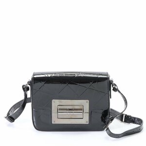 1円■極美品■TOM FORD トムフォード■ターンロック レザー ショルダーバッグ 斜め掛け クロスボディ ブラック 黒 レディース EEM U14-8