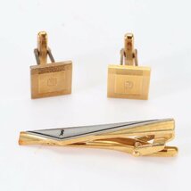 1円■YSL■イヴ サンローラン■ギ ラロッシュ■まとめ 3点 セット タイピン カフス ゴールド アクセサリー ビジネス メンズ MNE 1128-E9_画像1