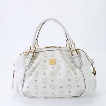 ■美品■MCM エムシーエム■ヴィセトス レザー トート バッグ 肩掛け ショルダー ハンド ブランド 高級 人気 流行 おしゃれ HHY Q11-4_画像1