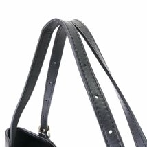 ■GIANNI CHIARINI ジャンニ キアリーニ■ハラコ レザー トート バッグ 肩掛け ショルダー ハンド ブラック 黒 A4 レディース HHM S3-7_画像4