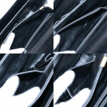 ■ヴィンテージ■セリーヌ■馬車金具 レザー ショルダーバッグ 肩掛け トート ハンド 本革 ブラック 黒 レディース MMM Z18-6_画像8