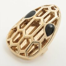 1円■美品■ブルガリ■セルペンティ■スネーク ヘッド■スカーフ リング■ゴールド アクセサリー 人気 定番 レディース メンズ TNT 1031-N5_画像1