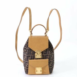1 jpy # Vintage # Fendi # Zucca rucksack rucksack backpack shoulder bag hand leather lady's EEM U6-1