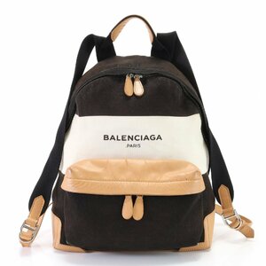 1 иен # Balenciaga # кожа парусина рюкзак рюкзак рюкзак сумка на плечо торговая книга вид сумка A4 мужской EEM V17-1