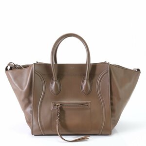 1 иен # превосходный товар # действующий товар # Celine # багажный Phantom shopa- кожа большая сумка плечо рука натуральная кожа женский YYM T19-7