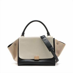 1 иен # прекрасный товар # Celine # тигр pe-z medium кожа 2WAY сумка на плечо плечо .. большая сумка рука натуральная кожа женский EEM U44-8