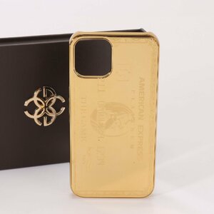 1 jpy ultimate beautiful goods present goods Golden concept game edition Gold 24K iPhone 12/pro smartphone case men's lady's BGT 0927-E4