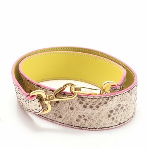 1 jpy # ultimate beautiful goods # Fendi # strap You python leather shoulder strap bag for accessory shoulder .. lady's HRE X1-9
