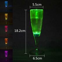 　6個セット液体感知LEDシャンパングラス_画像6